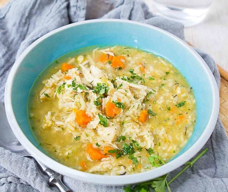 Image of Instant Pot Chicken and Rice Soup